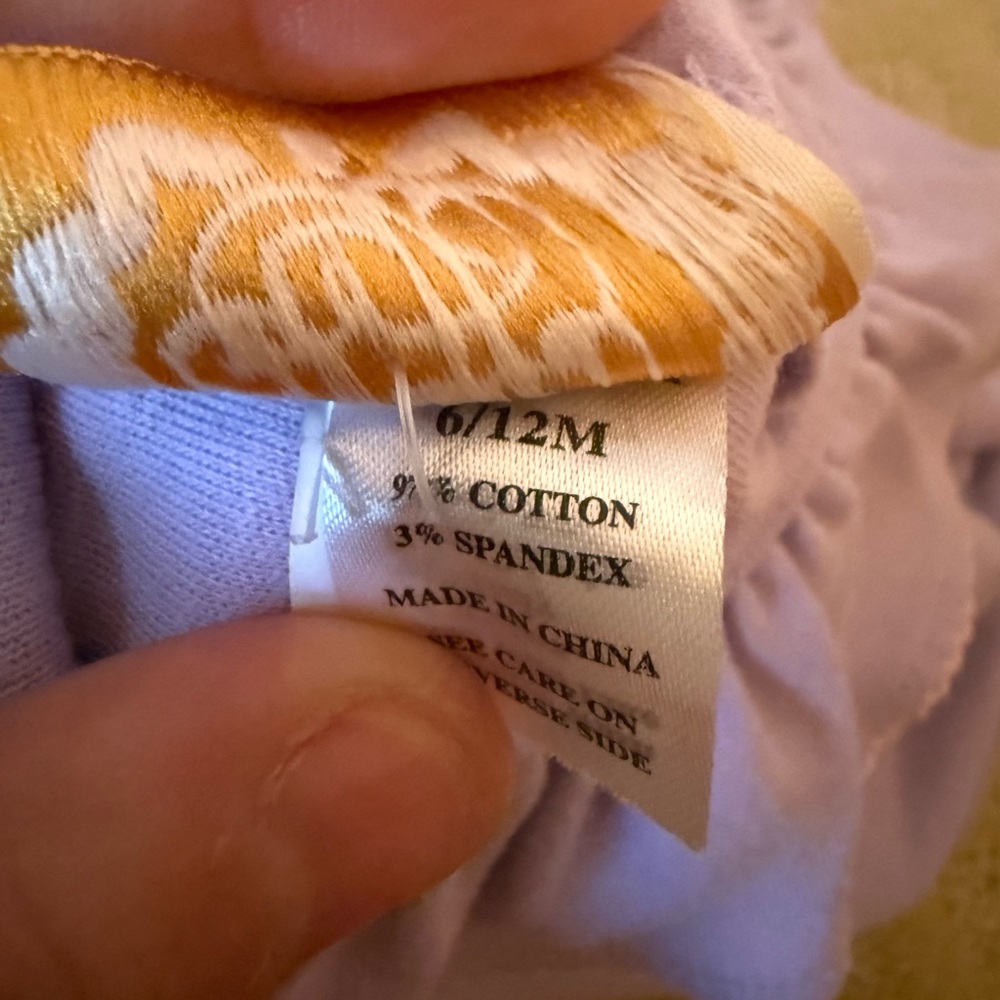 The Beaufort Bonnet Company Lavender Ruffled Kids Top - Picture 4 of 4